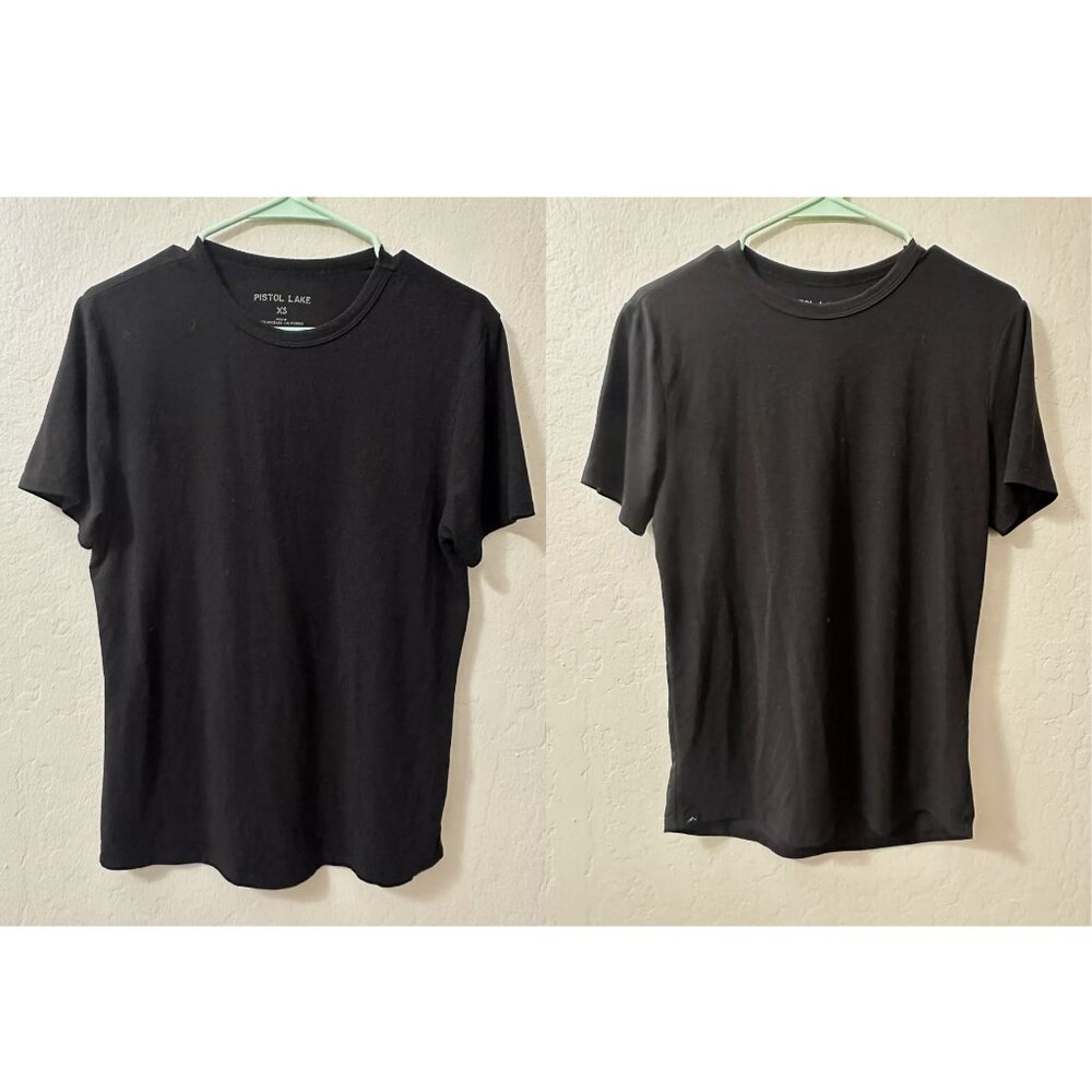 Lot Of 2 Pistol Lake Men’s Minimalist Tees (Black, XS)